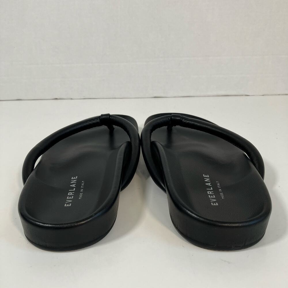 Everlane The Form Thong Sandals Black Italian Nappa Leather Womens Sz 6 NWOT - Picture 11 of 15